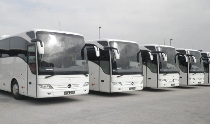 Italy: Bus company in Carrara, Tuscany